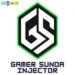 Gamer Sunda Injector interface showing Free Fire skin unlock and cheat menu options on Android.